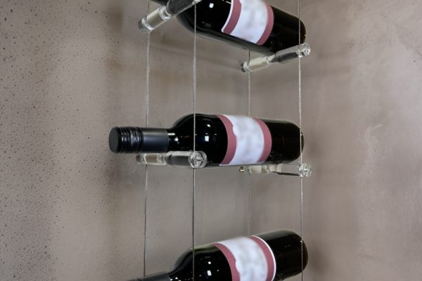 Invisible Cable Wine Rack